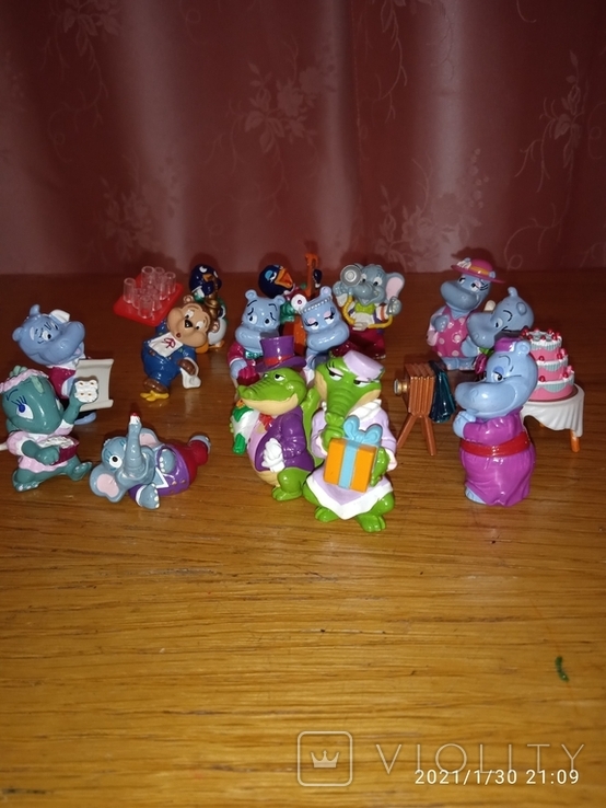 Complete collection of hippos Kinder Surprise series happy hippo Wedding of the USSR Kinder, photo number 3