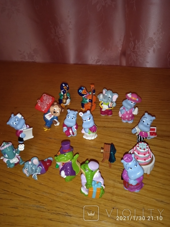 Complete collection of hippos Kinder Surprise series happy hippo Wedding of the USSR Kinder, photo number 4