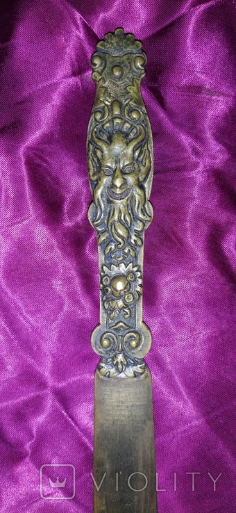 Бронзовый нож для книг 18-19 век, фото №5