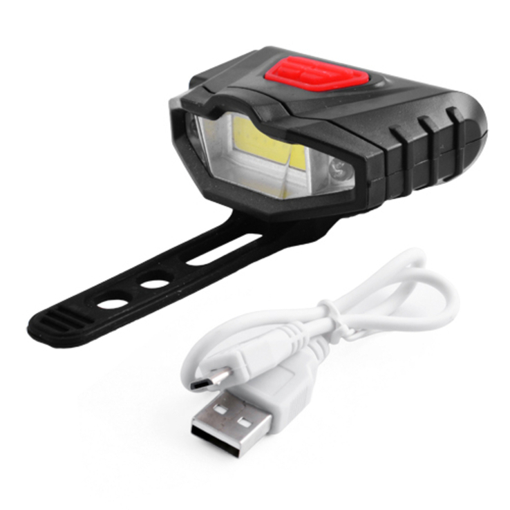 Фонарь велосипедный KK-901-COB+2LED (RED), ЗУ micro USB, встроенный аккумулятор, фото №2