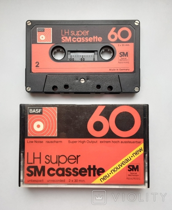 Аудиокассета BASF LH super 90 (Ger 1976)