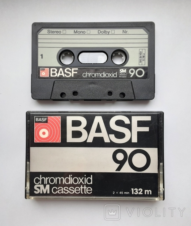 Аудиокассета BASF chromdioxid 90 (Ger 1974-1976)