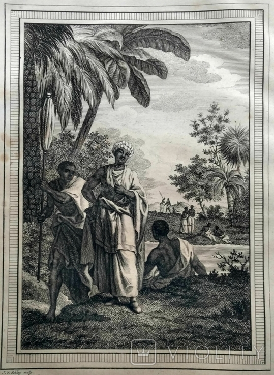 1747 Дон Даниэль да Силва, Африка 1641 (гравюра 19х26 Верже) СерияАнтик
