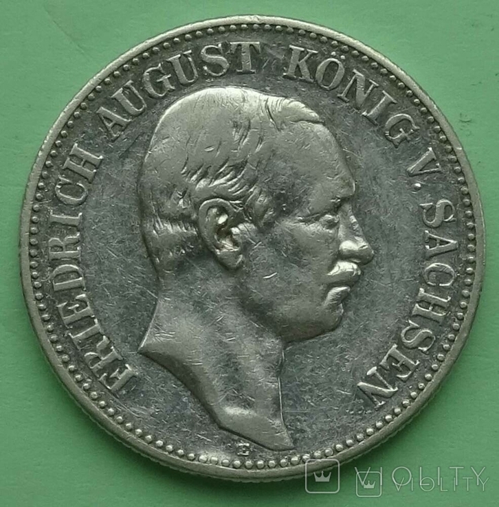 2 марки, 1908 год, Саксония.