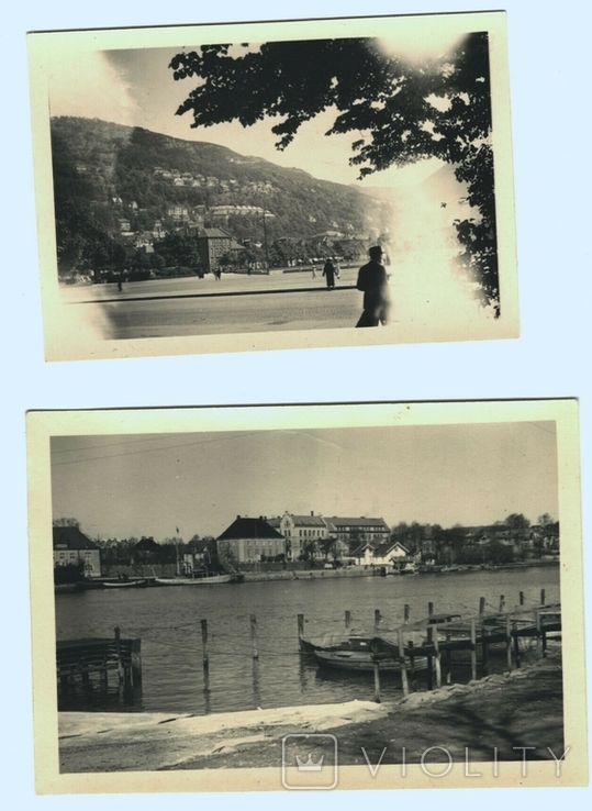 Фотографии 11 шт Пейзажи г.Берген Норвегия 1940 год, фото №2