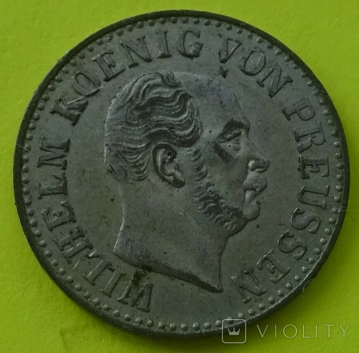 1/2 гроша, Пруссия, 1866 год, В, фото №3
