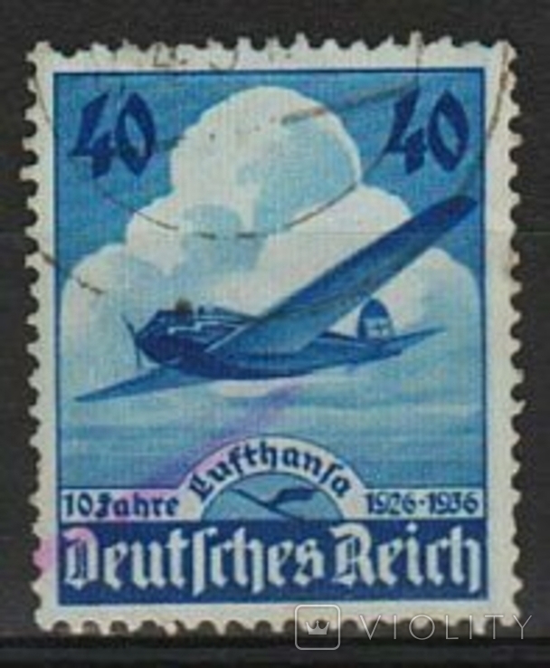 1936 - Рейх - 10 летие Люфтганза Mi.603 4,0 EU