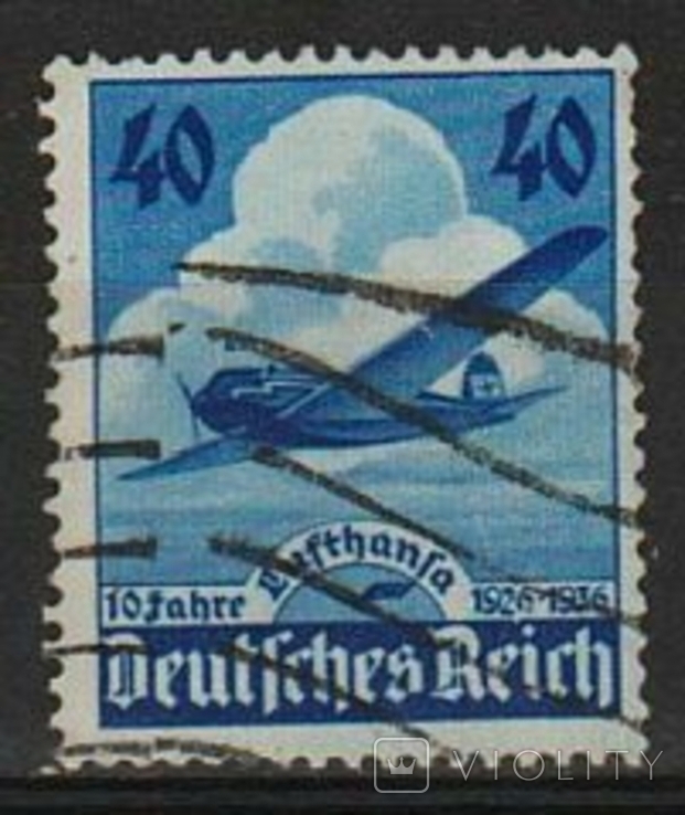 1936 - Рейх - 10 летие Люфтганза Mi.603 4,0 EU