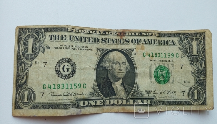 1 доллар 1969 года, фото №6