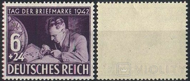 1942 - Рейх - День марки Mi.811 4.0 EU **