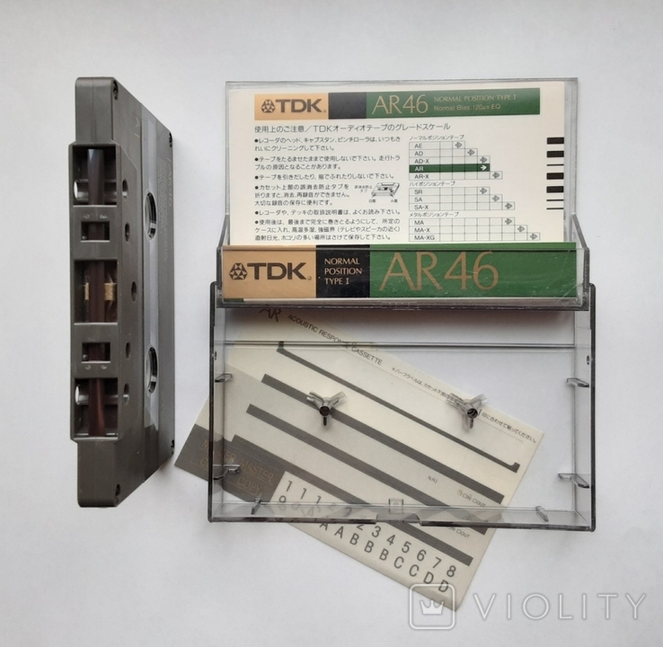 Аудиокассета TDK AR 46 (Jap 1988), фото №4