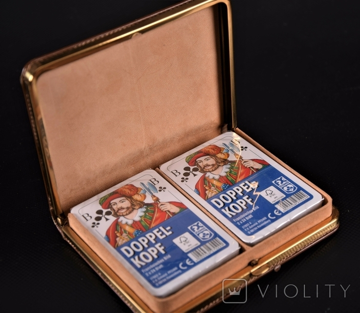 Коллекционные игральные карты 2 колоды. Французская картинка