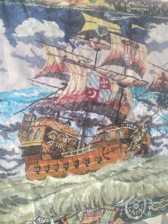 Гобелен Корабли Парусники на море большой 173 на 116 см, фото №8