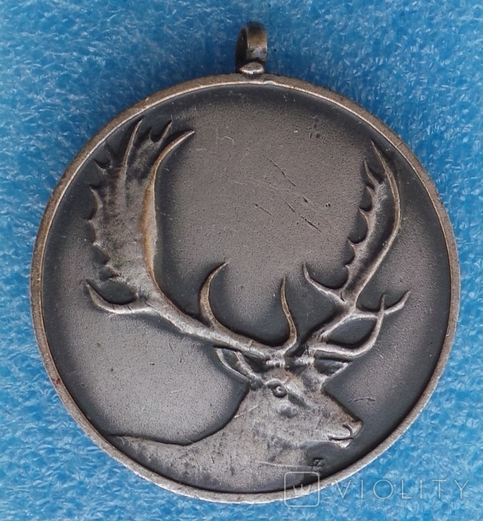 Венгрия , охота, серебренная призовая медаль, фото №2