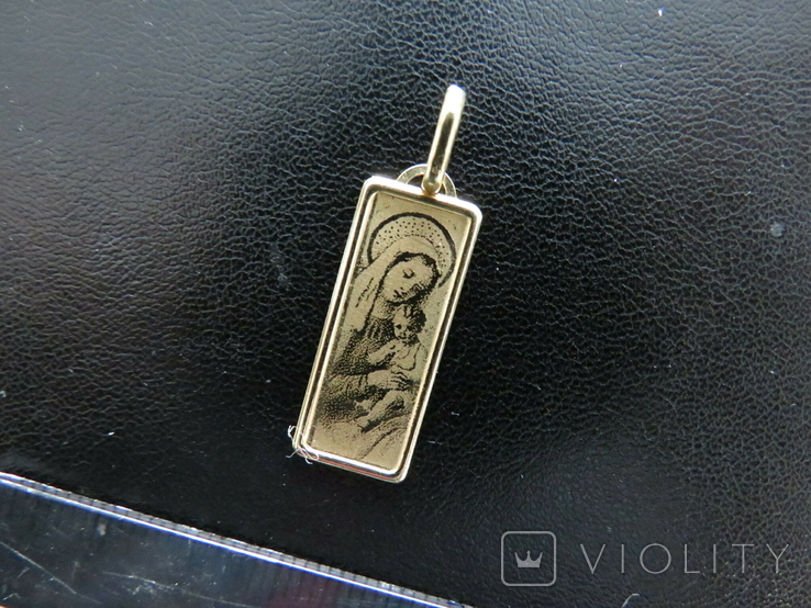Иконка Богородица золото 0,95 грамм 585`, фото №3