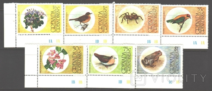 Гренада. Гренадины. 1976. Фауна, флора **.