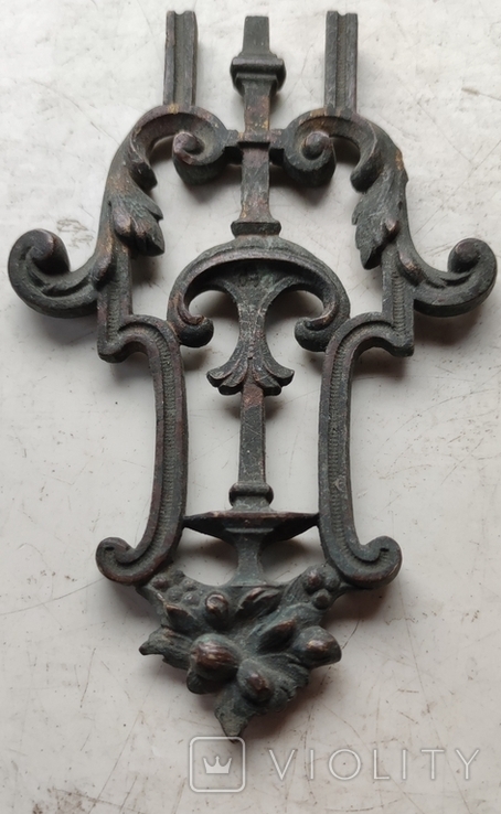 Старинный бронзовый элемент декора ., фото №3