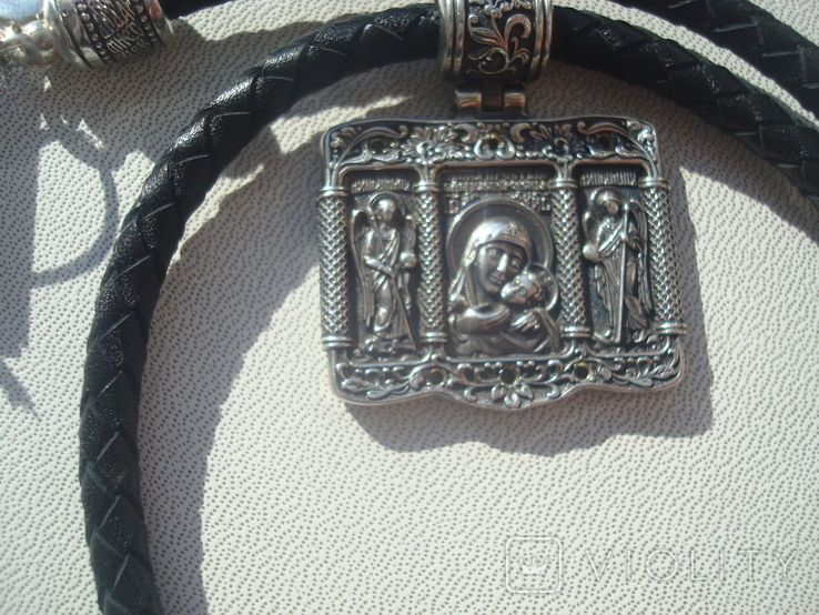 Касперовская икона Божией Матери серебро 925, фото №2