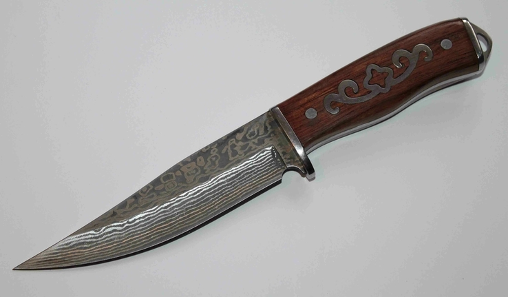 Охотничий нож Дамаск 21.5 cm, фото №2