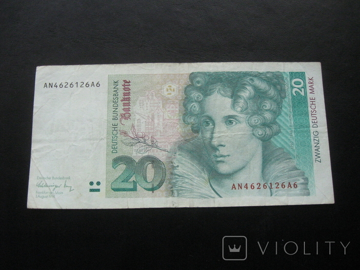 20 марок 1991 р.в. Німеччина