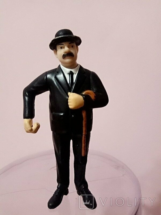 Чарли Чаплин 9см фигурка миниатюра каучук, фото №2