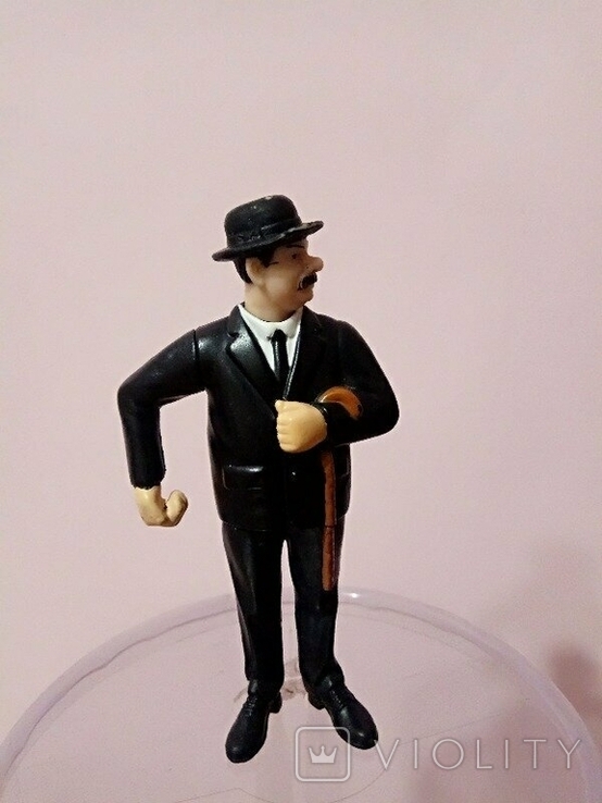 Чарли Чаплин 9см фигурка миниатюра каучук, фото №5