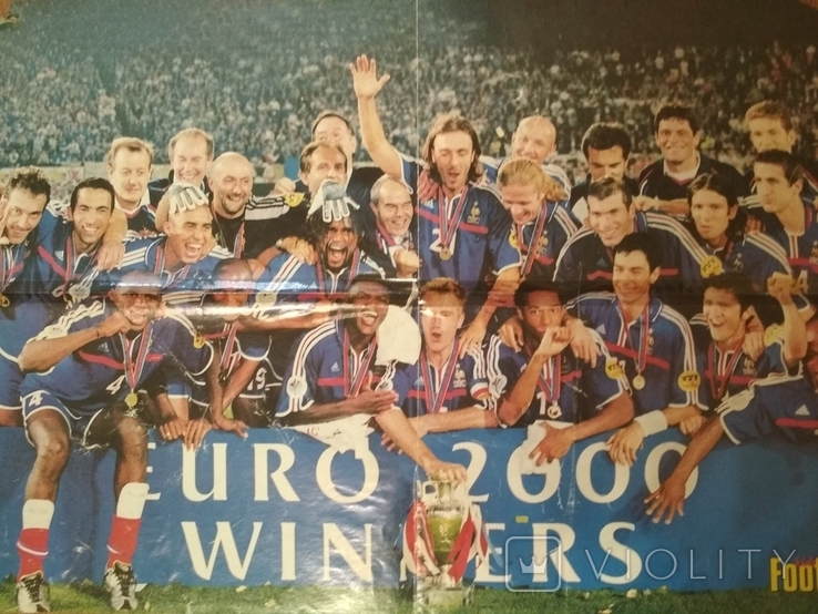 Плакат Сборная Франции Чемпион Европы 2000 г