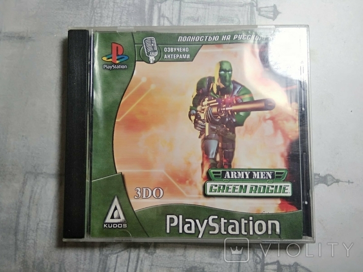 Игры диски Пс1 Playstation 1 one Army men green rogue, фото №2