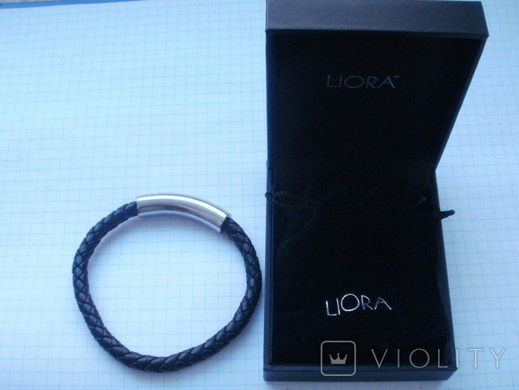 Мужской кожаный браслет Liora., фото №3