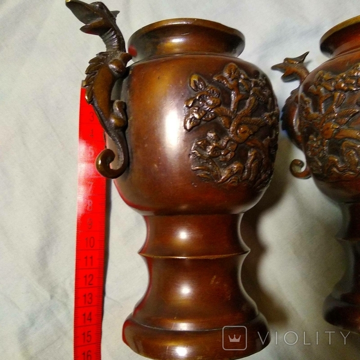 Пара антикварних китайських ваз, фото №5