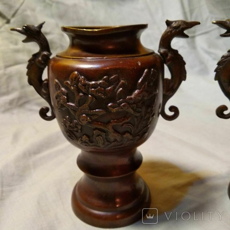 Пара антикварних китайських ваз, фото №6
