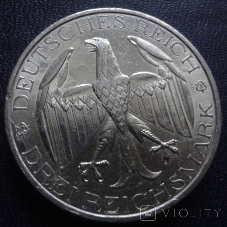 3 марки 1929 Германия Вальдек серебро (1.4.1), фото №5