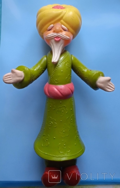Кукла игрушка целлулоид Старик Хоттабыч , СССР ,высота 25.5 см.