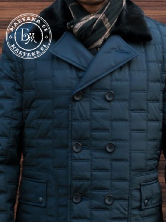 Мужская классическая куртка Daniela Ryale / синяя / размер М, фото №4