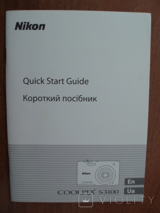 Nikon Coolpix S3100 Инструкция руководство краткое англ., укр., фото №2