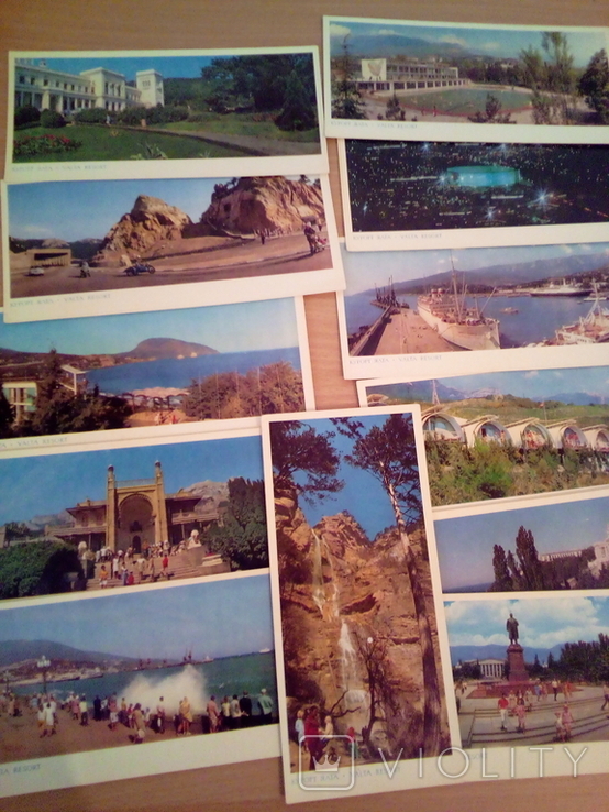 Курорт Ялта, набор 24 открытки, изд. Мистецтво, 1974г, фото №8