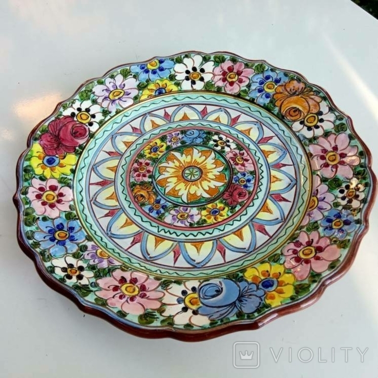  Блюдо L.laielli Vintage Italian Faience Ceramic Platte