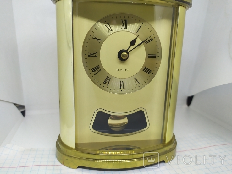 Настільний кварцовий годинник. Англія. Висота: 130мм, фото №5