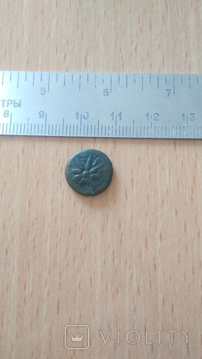 Античная монета цветок