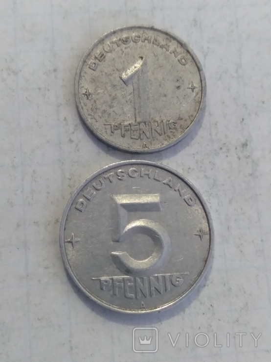 Монеты Германии 2 штуки, фото №2