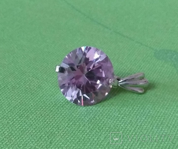 Кулон "Фиолетовый камень", фото №5