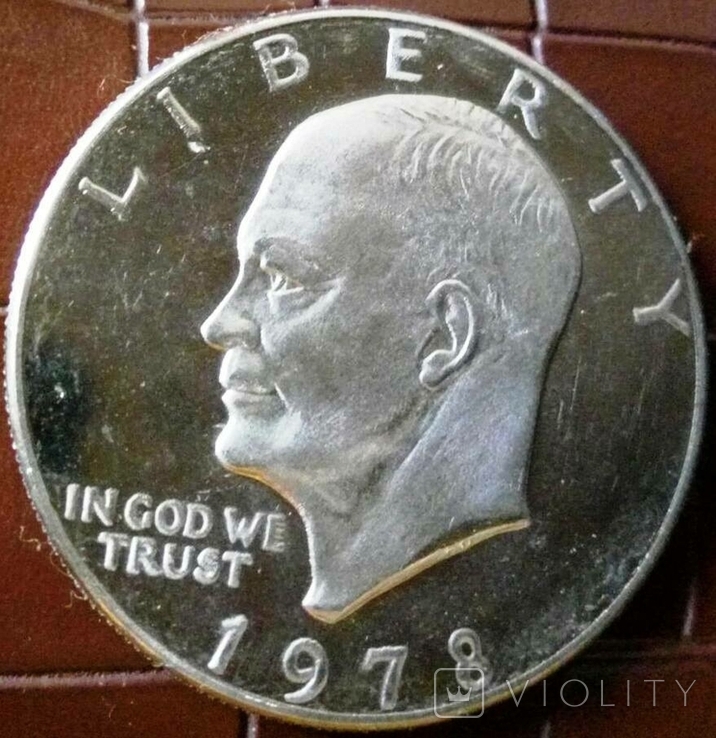 1 долар 1978 року США /посадка на Місяць/, фото №2