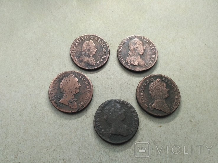 Монеты крейцеры 5шт. (без резерва), фото №6