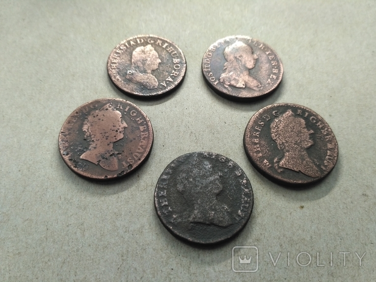 Монеты крейцеры 5шт. (без резерва), фото №7