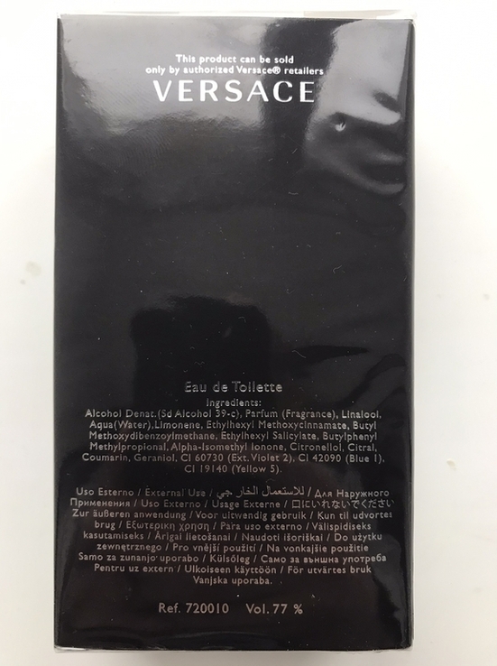 Versace Pour Homme 100мл Оригинал, numer zdjęcia 4