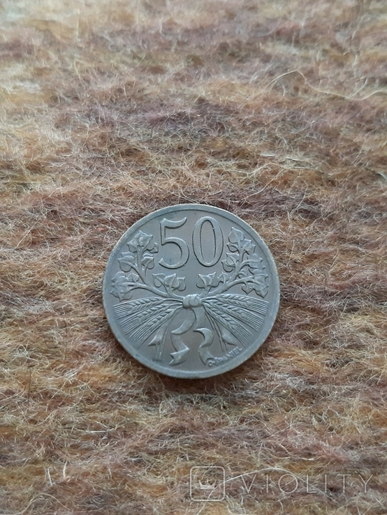 Чехословакия 50 геллеров 1947
