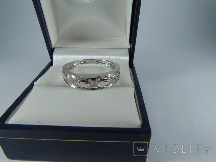 Золотое кольцо с бриллиантами, фото №7