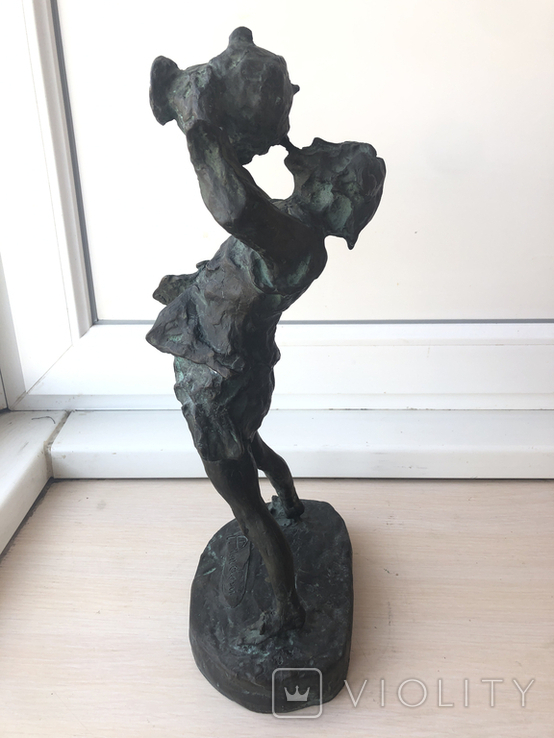 Статуэтка, скульптура, фигура. Бронза, патина. 1874-1942гг., фото №2