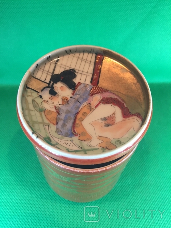 Чашка Япония. Сюнга- эротический стиль. Кутани., фото №13