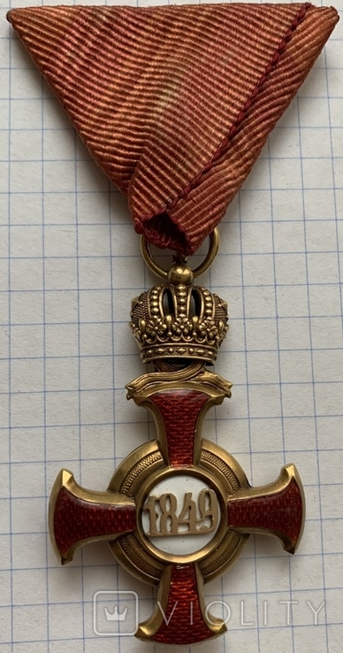 Орден Франца Йосифа, золото 750, клейма, вес 19,45 грамм, фото №3
